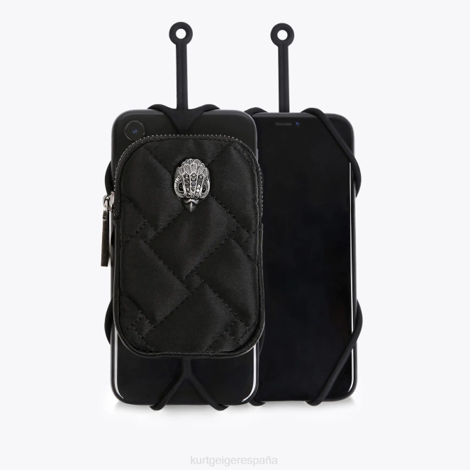 Kurt Geiger mujer soporte para teléfono con bolsa del águila de londres 2LPR537 | accesorios combinación negra